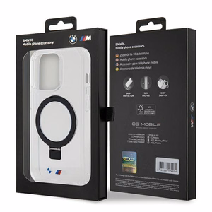 BMW Ring Stand M Collection MagSafe Ümbris jaoks iPhone 15 Pro - Clear