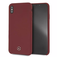 Mercedes Silicone Line ümbris iPhone Xs Max'ile - punane