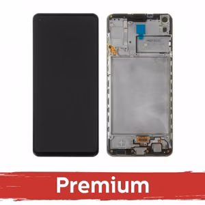 LCD ekraan ühilduv Samsung A217 A21s must raamiga OEM