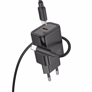 Phone Laadija Hoco USB C QC PD 30W + Kaabel USB C to Lightning N62 must
