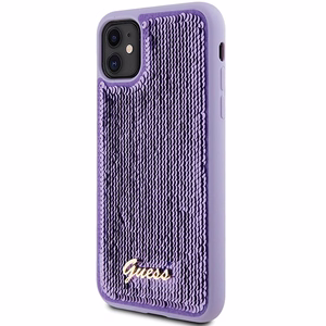 Guess Sequin Script Metal ümbris jaoks iPhone 11 / Xr - lilla