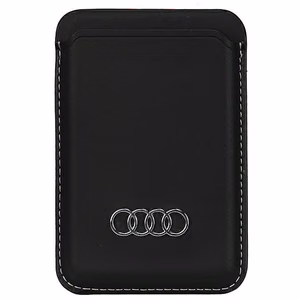 Audi Synthetic Leather magnetic wallet compatible with MagSafe - must