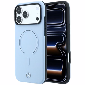 Mercedes 3D MagSafe nahast ümbris mudelitele iPhone 18 Pro Max / 17 Pro Max, sinine