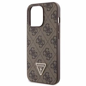 Guess GUHCP13LP4TDSCPW Ümbris jaoks iPhone 13 Pro / 13 - Brown Crossbody 4G Metal Logo