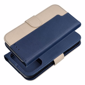 Flip case for iPhone 17 PRO / 18 PRO Split Book navy and cream