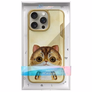 Nimmy Big Eyed Pet 2.0 Cat Ümbris jaoks iPhone 15 Pro - Roheline