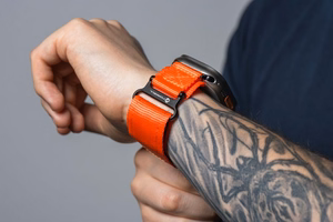 Strap to Apple Watch Forcell F-Design FA05 nylon hook-and-loop 38 / 40 / 41 mm orange
