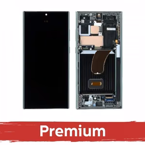 LCD ekraan Samsung S918 S23 Ultra koos raamiga / Must / OEM