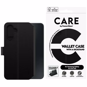 CARE by PanzerGlass Rahakott Ümbris M. Kickstand for Samsung Galaxy M17 5G / A17 / A17 5G - must