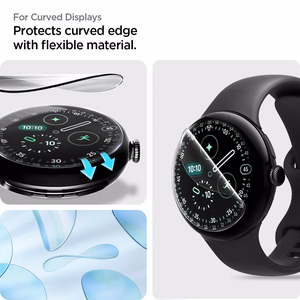 Spigen Elite Shield EZ Fit 2 hüdrogeelkile komplekt mudelile Google Pixel Watch 41 mm