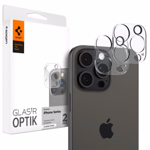 Spigen Optik.tR Camera Protector jaoks iPhone 14 Pro / Pro Max / 15 Pro / Pro Max / 16 Pro / Pro Max - läbipaistev 2 pcs.