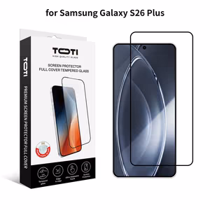 TOTI PREMIUM karastatud klaas 2.5D täisekraanikaitse Samsung Galaxy S26 Plus jaoks