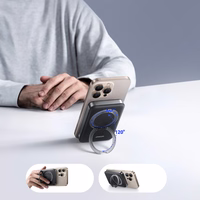 Joyroom JR-PBM12 Power Bank 10000mAh 22.5W MagSafe ühilduv, 15W traadita laadimine, koos rõngaga - must