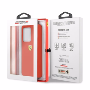 Ferrari жёсткий чехол FESSIHCS69RE S20 Ultra G988 красный/красный Silicone