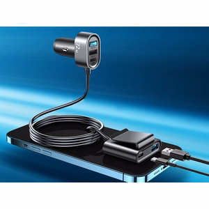 Joyroom car Laadija 2xPD + 2xQC3.0 72W 1.5m must (JR-CL05)