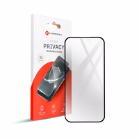 Karastatud klaas to iPhone 12 / 12 PRO Forcell Privacy Glass must