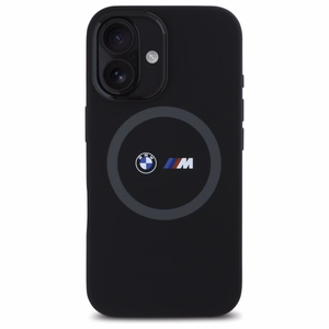 BMW M Silicone Printed Ring MagSafe iPhone 16 Ümbris - must