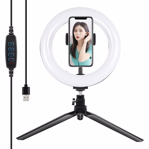 Puluz statiivikinnitus 20 cm LED-rõngaga vlogimiseks PKT3073B