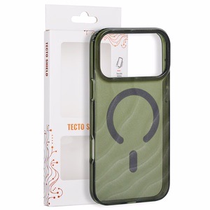 Tecto Shield Desert Mag ümbris mudelile iPhone 17 Pro Max 6,9" / iPhone 18 Pro Max 6,9", tume oliivroheline