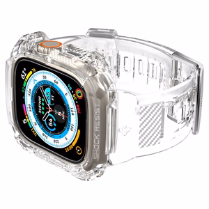Spigen Rugged Armor Pro ümbris ja rihm Apple Watch Ultra 49 mm jaoks (läbipaistev)