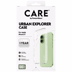 CARE by PanzerGlass Flagship Urban Explorer Ümbris w. Clear Raamiga jaoks iPhone 17 - läbipaistev
