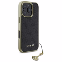 Guess 4G Charms Collection ümbris jaoks iPhone 16 Pro - must