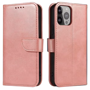 Magnet Case чехол для Samsung Galaxy S23+ флип-чехол кошелёк подставка розовый