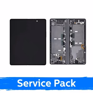 LCD ekraan Samsung F916 Z Fold2 (SISEMINE) raamiga / Mystic Black / (Service Pack)