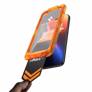 Spigen Glas.tR AlignMaster Slim set of 3 tempered-glass screen protectors for iPhone 17
