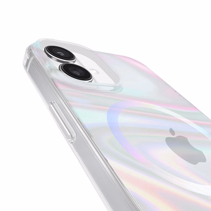 Case-Mate Soap Bubble MagSafe ümbris seadmele iPhone 16 Plus, sillerdav