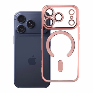 Electro Mag Cover ümbris mudelile iPhone 17 Pro / 18 Pro, MagSafe'iga ühilduv – roosakuldne