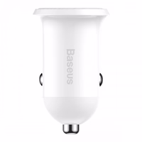 Autolaadija Baseus "Grain Pro" Valge (2xUSB / 4.8A)