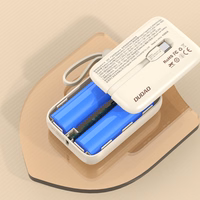 Dudao K14 10000mAh energiapank USB-C / Lightning kaabliga - beež