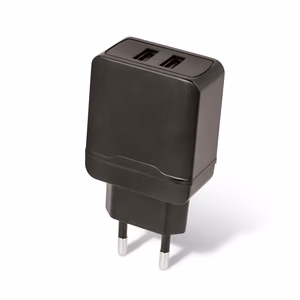 Setty laadija 2x USB 2,4A must