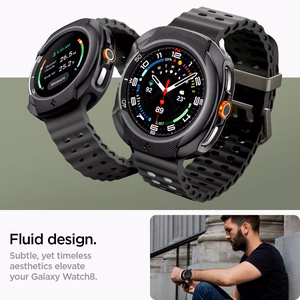 Spigen Liquid Air Ümbris jaoks Samsung Galaxy Watch 8 Classic 46mm - Must