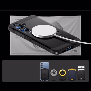 Spigen Tough Armor MagSafe ümbris jaoks Samsung Galaxy S25 - must