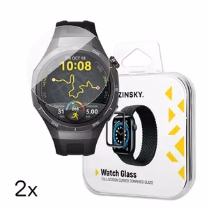 Wozinsky Full Glue Karastatud klaas jaoks Huawei Watch GT 5 / GT 5 Pro / GT 4 / GT 4 Pro / GT 3 / GT 3 Pro 46mm (2 pcs.)
