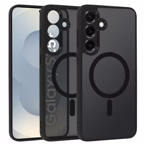 Full Matte Mag Cover jaoks Samsung Galaxy S25 Plus must