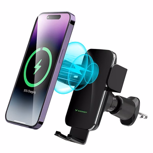 Wozinsky WEDZ-3Y8S clamp car holder with 15W inductive charger for phone on the air vent - black