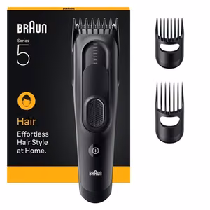 Braun Hair Clipper Series 5 HC5530 – akutoitega juukselõikur, 17 pikkusseadet, must