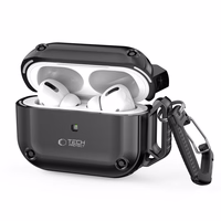 Tech-Protect Rough Hook Ümbris with Carabiner jaoks Apple AirPods Pro 1 / 2 - must