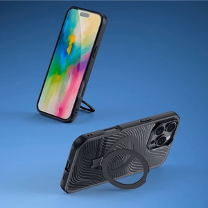 Dux Ducis Aimo Mag Ümbris with MagSafe and Stand jaoks iPhone 16 Pro Max - must