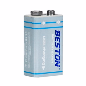 Rechargeable 9V batterry koos USB C, 1000mAh, Li-Ion