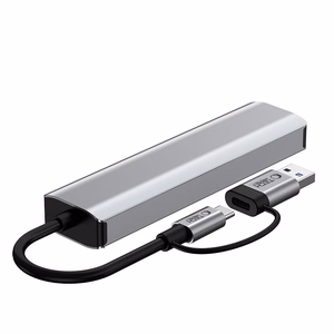 Tech-Protect HB03 HUB Adapter 5in1 USB-C + USB2.0 + USB3.0 + RJ45 - hall