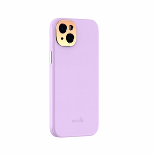 Moshi Napa ümbris seadmele iPhone 14 Plus, MagSafe'iga ühilduv, vegannahast, Lavender Purple värvitoonis