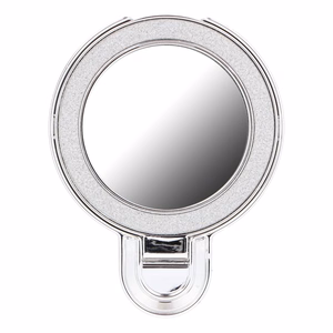 Phone stand CIRCLE MIRROR - stick-on - hõbedane