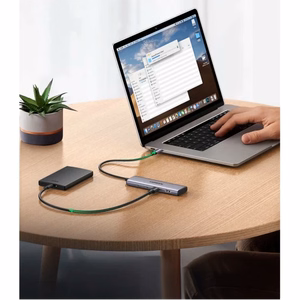 Ugreen CM473 jaotur USB-C - 2x USB-A / 2x USB-C 20cm - hall