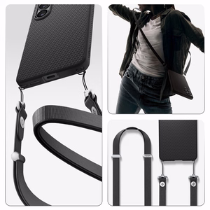 SPIGEN ümbris LIQUID AIR MAG ühildub MagSafe'iga SAMSUNG S26 jaoks matt must