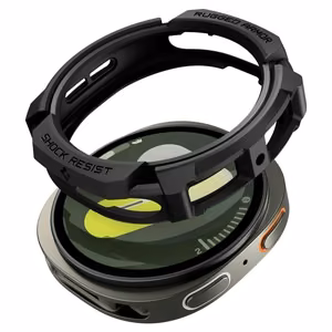 Чехол Spigen Rugged Armor для Samsung Galaxy Watch 8 44mm - матовый чёрный