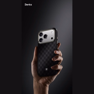 Must Benks Magnetic Armor Pro Armor Grid 600D kevlari ja metallraamiga ümbris (C.K.FL.AP.BK.B072) mudelitele iPhone 18 Pro / iPhone 17 Pro Camera Controli nupuga
